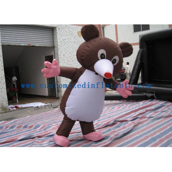 Large Inflatable Cartoon Characters Costume , Inflatable Mickey Mouse 2.2m Movable
