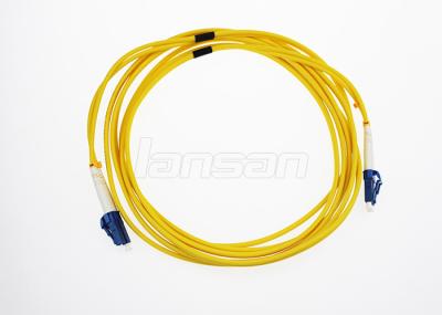 O duplex multimodo 1 do cabo de remendo da fibra ótica de OM3 LC mede padrões frente e verso do IEC