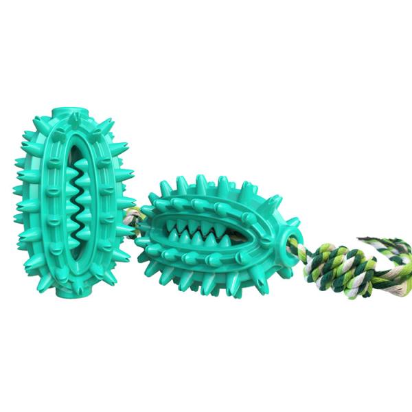 Pet Supply Wholesale Dogs Toothbrush Cleaning Durable Pet Chew Toy With Rope Molar Ball