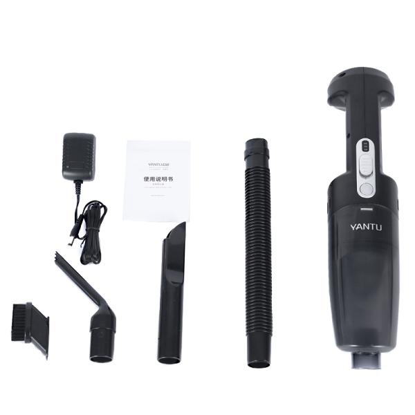 4000PA Suction Power YANTU V01 Portable Handheld Black Car Vacuum Cleaner for Car 12V