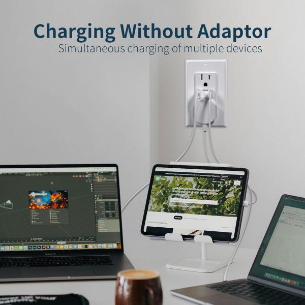 Tamper Resistant Night Light USB Outlet 125V 15A USB Receptacle With Night Light PD3.0 Fast Charger