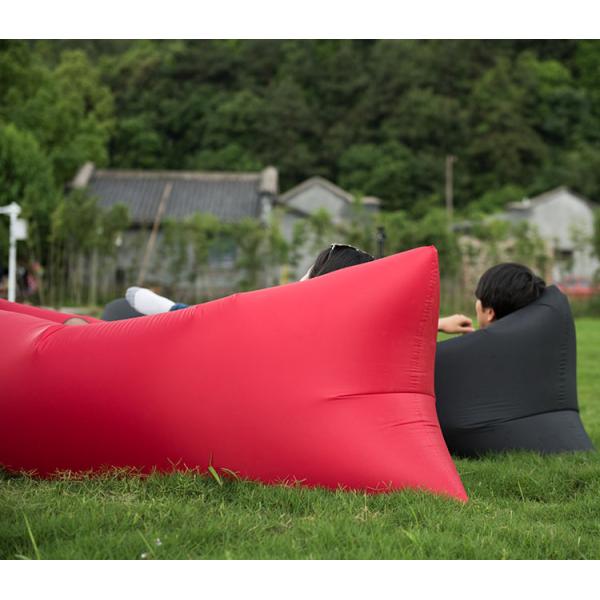 Custom Logo Inflatable Air Bed Sofa Lounger Couch Chair Bag Outdoor Camping Beach Inflatable Couch Sofa For Adult