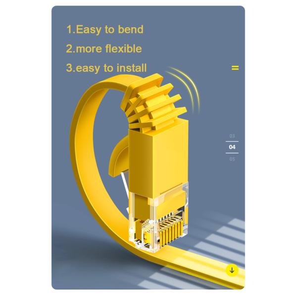 Высокоскоростной гибкий провод сети локальных сетей 24awg, кабель Lan интернета FTP Cat5 Cat5a плоский