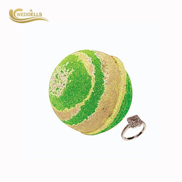 Sphere Shape Jewelry Bath Bombs 160g Blueberry Good Smell With Shea Butter