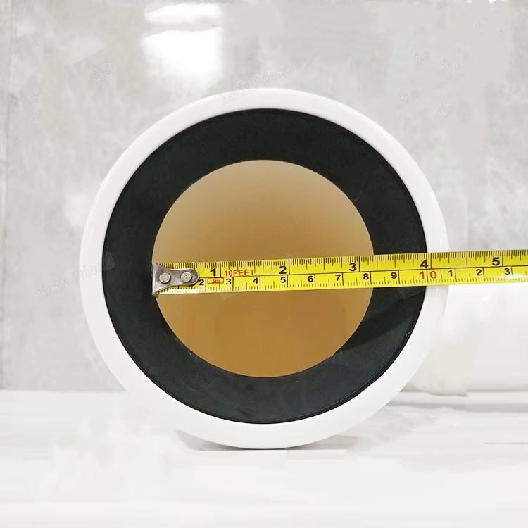 Adjustable-Length White PVC Pipe Connector, Used For Connecting WC Panel To Plastic Drainage Pipe