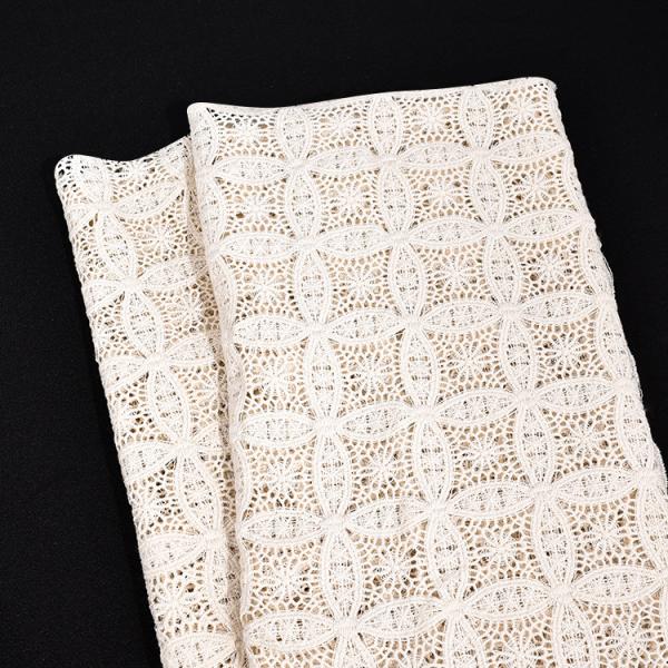 White Embroidery Delicate Cotton Flower Car Bone Border Lace Trim For Wedding Dress