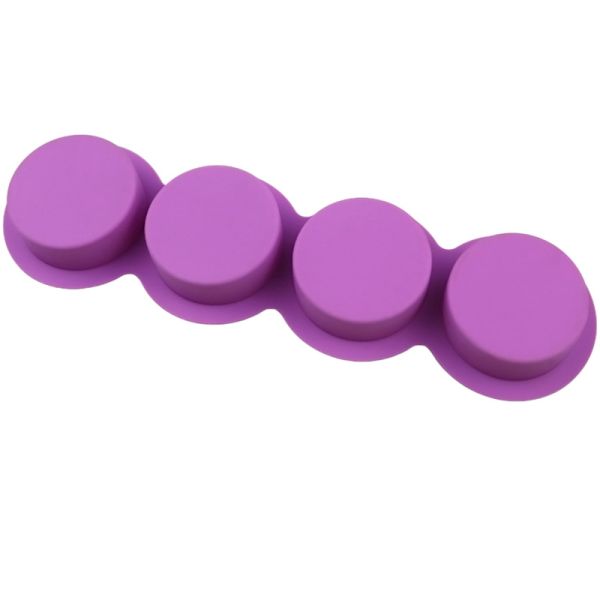 Cake Tools Ideas Disposable 4-Cavity Silicone Oval Soap Mold Mixed Flower Patterns Customizable DIY Tool for Easy Demoulding