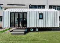 AS / US Casa prefabricada Contenedor de diseño moderno Casa pequeña construida en remolque