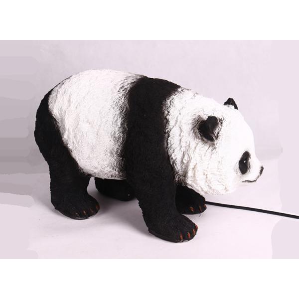 A pair of panda lights LED resin waterproof landscape lamp translucent animal outdoor park lawn lamp