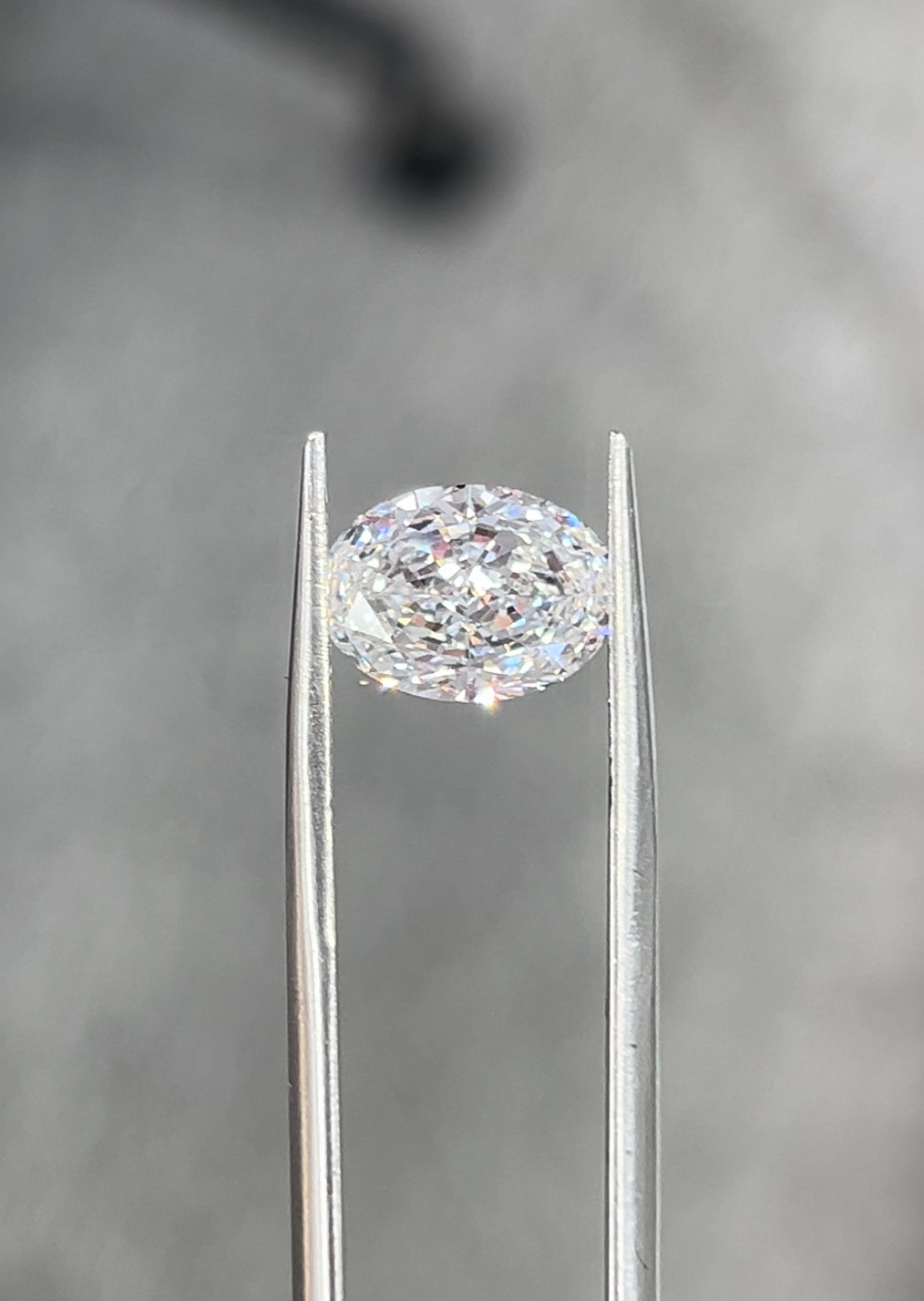 Овальные лабораторные культивированные алмазы 3CT CVD без галстука без обработки алмаз