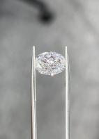 Oval Lab Cultivated Diamonds 3CT CVD No Bow Tie No Treatment Diamond