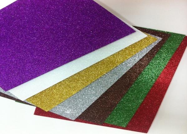 2mm A4 Hot Melt Adhesive Glitter EVA Foam Sheet For EVA Products