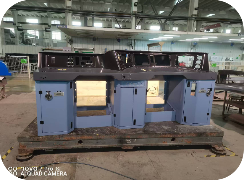 Export model electric locomotive driver's cab control panel