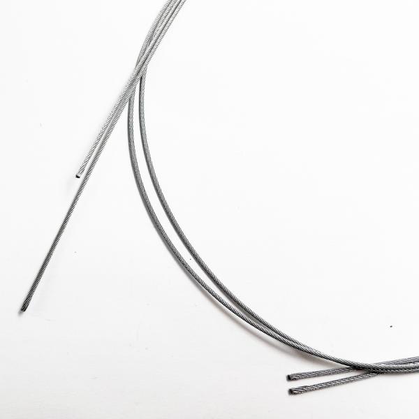Non-Alloy 8x7 1x19 1.5mm Stainless Steel Control Cable Galvanized Wire Rope for Textile Machinery