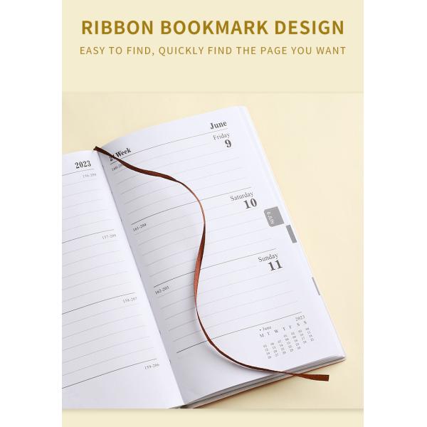 Cuaderno de cubierta de cuero para la promoción Silla de costura Diario de encuadernación Papelería