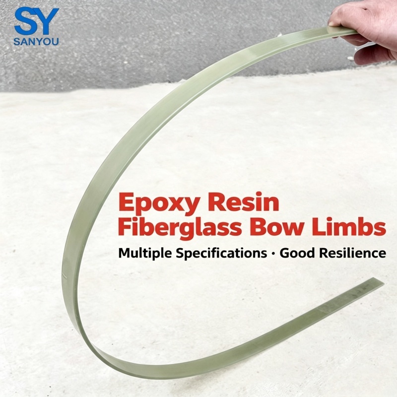 High-Draw-Weight Fiberglass & Epoxy Composite Bow Limbs | Transparent & Black Fiberglass Strips | Archery Bow Making Materials