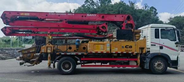 2017 années sy 30 mètres Howo châssis deux pont cinq bras voiture pompe à vendre camion pompe à béton boom