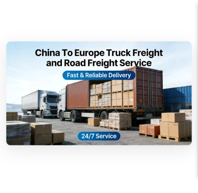 China to Europe Truck Freight Service , FCL / LCL Shipping Cargo Trucking Services