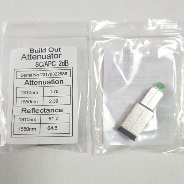 SC APC Fiber Optic Attenuators / Male And Female Fixed Single Mode Fiber Attenuator