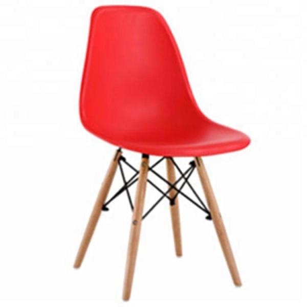 Fracture Resistant Plastic Waiting Room Chairs With Solid Beech Wood Legs