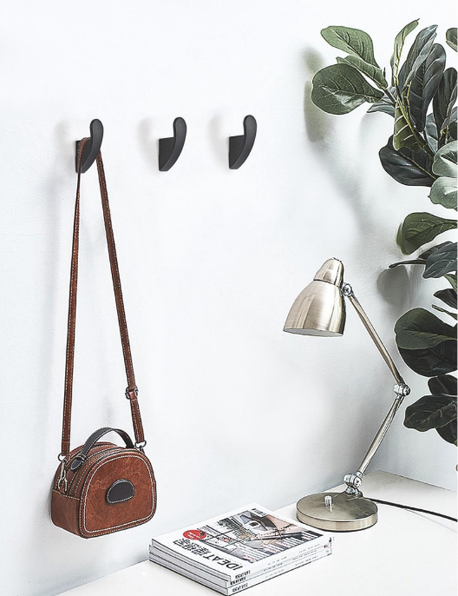 GRH Pearl Grey Nordic Decorative Wall Mounted Grey Zinc Alloy Kitchen Clothes Wall Coat Hook
