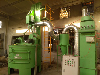 Машина Derust взрывного устройства Turntable роторная 2654*560mm стальная снятая очищая