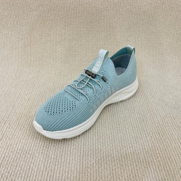 Stylish blue soft bottom breathable ladies sport running shoes athletic