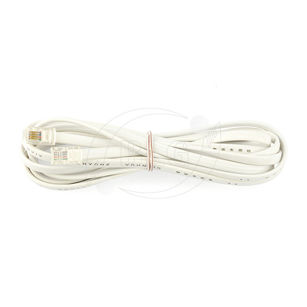 RJ11 To RJ11 Plugs Telephone Cable Wire , Internet Phone Cable 7 Foot Bare Copper