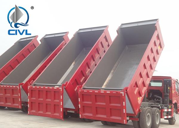 371hp EuroII Sinotruk HOWO7 New dump Tipper truck 20M3 Container with 1 sleeper and air condition spare tire