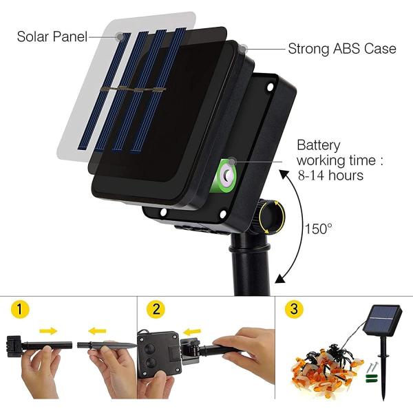 7M 24Ft 8 Mode Waterproof Indoor Fairy Lights For Flower Fence Lawn Patio