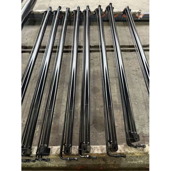 Custom Long Stroke Telescopic Hydraulic Cylinder With Hard Chrome Plated Surface