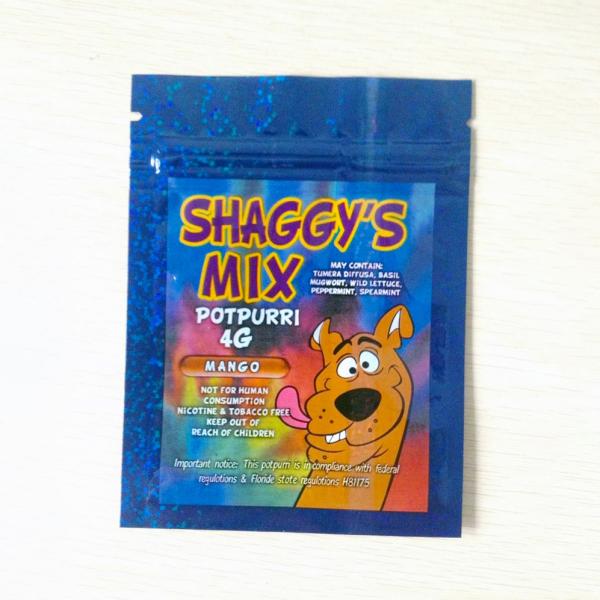 Gummies Sweets Mylar Weed Bag Zipper Top Tear Resistant
