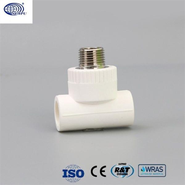 EN 12201-3 Threaded Male Tees PPR Tee With Thread Pipe Connection