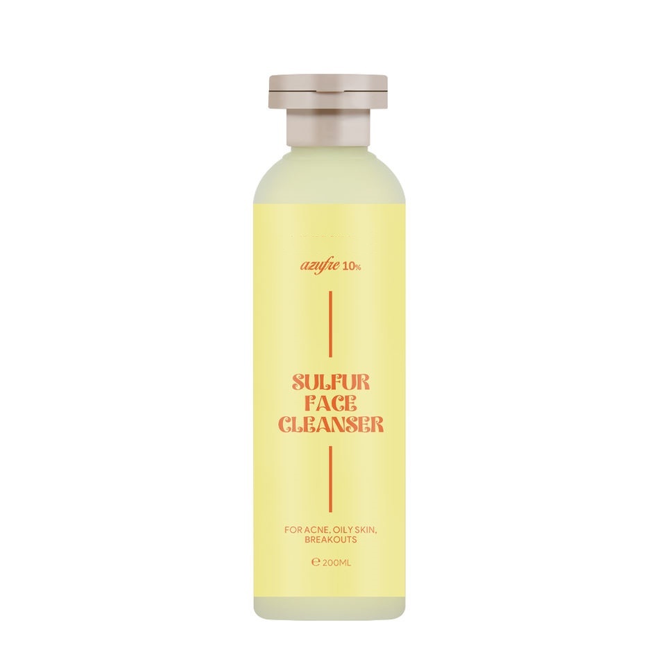 OEM ODM Brand Customized Sulfur Facial Cleanser for Acne Treatment, Pore Tightening, Oil Control, and Facial Whitening
