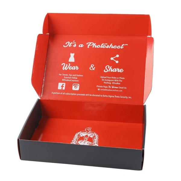 Black T Shirt Packaging Boxes , Handmade Paper Board Apparel Gift Boxes