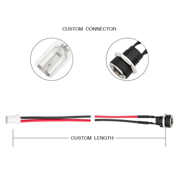 ТАНГАЖ проводки 2,5 провода HSG XAP-02V-S изготовленный на заказ к ШТЕПСЕЛЬНОЙ ВИЛКЕ DC для кабеля DC 3,6 силы круглого