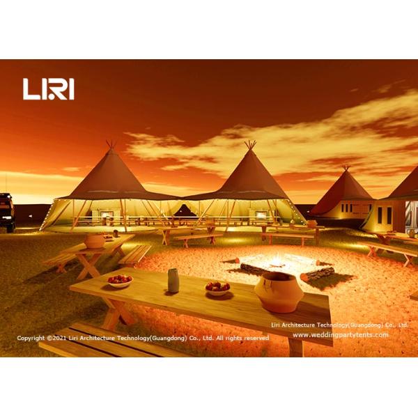 8m Teepee Luxury Glamping Tents Special Shape For Outdoor Party