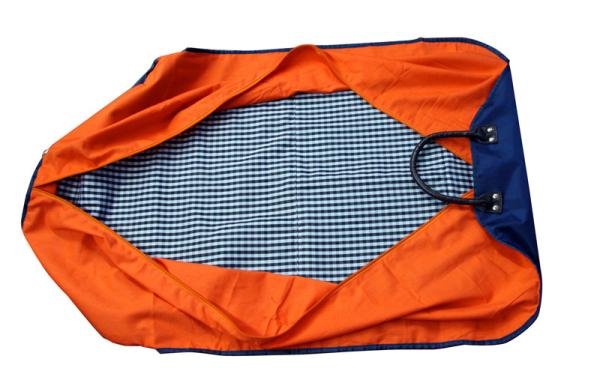 Navy Nylon Fabric Suit Bags Easy Carry traveling shoulder trap water proof
