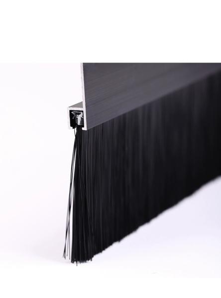 Nylon PP Under Door Brush Seal Bottom Brush Seal With Aluminium Alloy Base