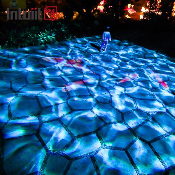 Outdoor IP65 Water Wave Effect Projector | RGBW LED, 60W to 400W Options, DMX512, Moving Ripple Light for Facades, Gardens