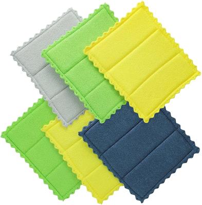 15% Polyamide 6.5x7.5cm Microfibre Cleaning Cloths , Cleaning Dish Cloths