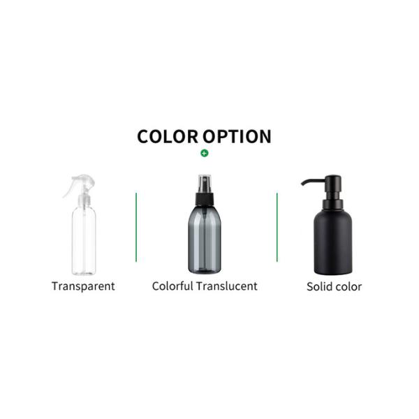 10.3 Oz Plastic Shampoo Bottle With Opaque Soap Dispenser Refillable For Bathroom