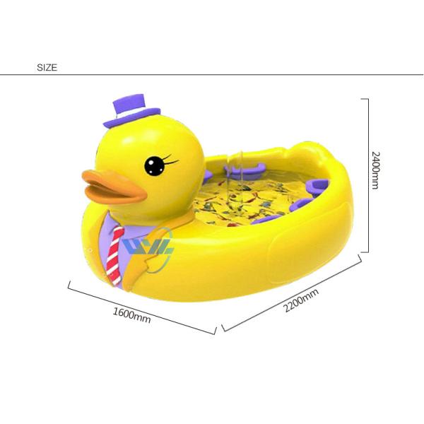 Amusement Coin Operated Machine , Kids Fishing Pond Fiberglass Material