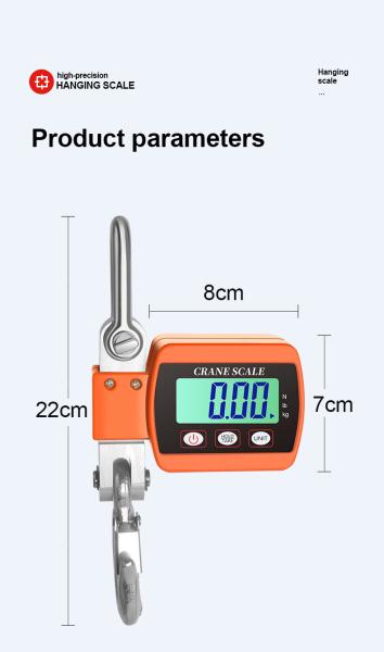 High Capacity 0.5t Heavy Duty Digital Crane Scale Industrial Electronic Hanging Weighing Scale