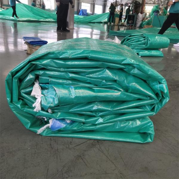 Tarpaulinas com listras PE Tarpaulinas em azul PE Tarpaulinas impermeáveis com listras Material HDPE