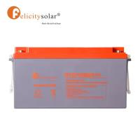 Felicity Deep Cycle Batterie au gel solaire 12V 100Ah 200Ah 150Ah Pièces à plomb acide Agm Solaire Chine