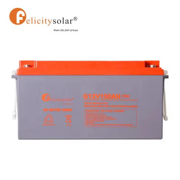 Felicity Deep Cycle Bateria de Gel Solar 12V 100Ah 200Ah 150Ah Bateria de Ácido de Chumbo Recarregável Para Sistema Solar