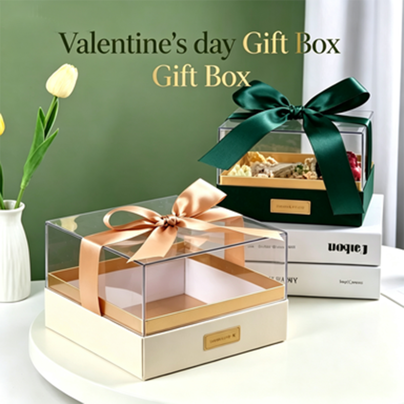 Customizable Valentine's Day Gift Box Ecofriendly Materials and Premium Printing Options