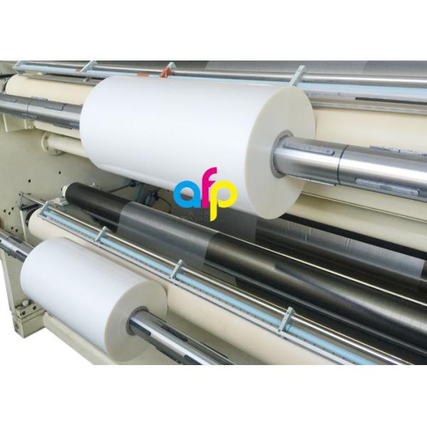Transparent BOPP Glossy Film ,  BOPP Gloss Lamination Roll For Textbook Cover