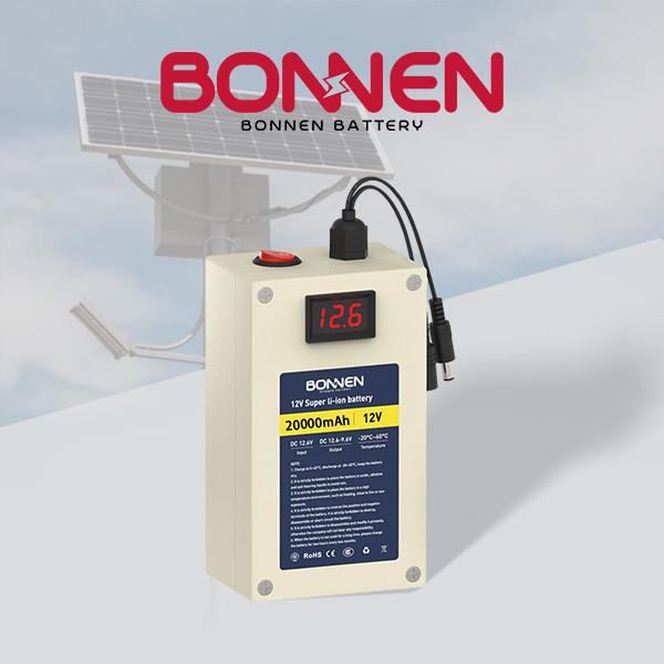 OEM 12V Rechargebale Lithium Batteries 20Ah Solar Street Light Battery For Energy Storage